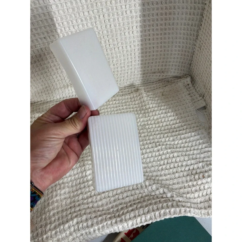 Vintage Unisex Unbranded Milk Glass Soap Dish Small White